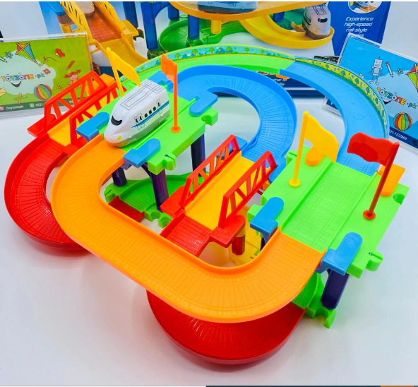 41 PIECES BATTERY OPERATED HIGH SPEED TRAIN SET